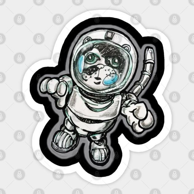 Nerf the Cat Astronaut Sticker by silentrob668